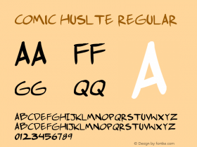 comic huslte Version 1.00 August 11, 2010, initial release Font Sample