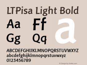 LTPisa Light Bold Version 2.0图片样张