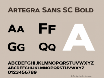 ArtegraSansSC-Bold Version 1.00;com.myfonts.easy.artegra.artegra-sans.sc-bold.wfkit2.version.4KmX图片样张