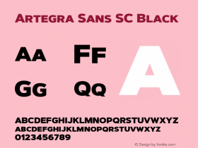 ArtegraSansSC-Black Version 1.00;com.myfonts.easy.artegra.artegra-sans.sc-black.wfkit2.version.4KmM图片样张