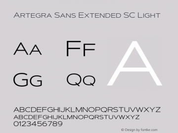 ArtegraSansExtendedSC-Light Version 1.00;com.myfonts.easy.artegra.artegra-sans.sc-extend-light.wfkit2.version.4Krr Font Sample