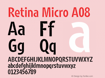 RetinaMicro-A08 Version 1.002图片样张