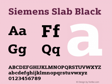 SiemensSlab-Black Version 005.001图片样张