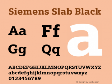 SiemensSlab-Black Version 005.001图片样张