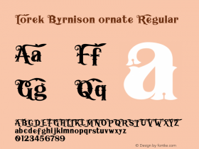 Iorek Byrnison ornate Version 1.00 January 5, 2014, initial release Font Sample