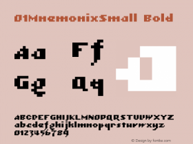 01MnemonixSmallBold 1.00图片样张