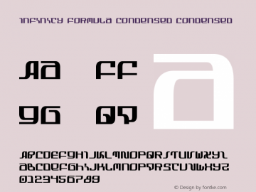 Infinity Formula Condensed 1 Font Sample