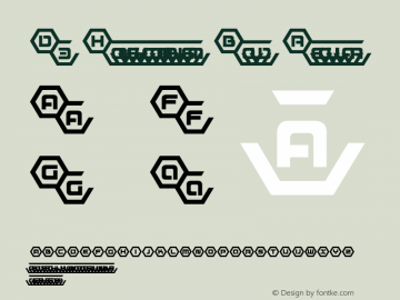 D3 Honeycombism Bold Regular 1.0 Font Sample