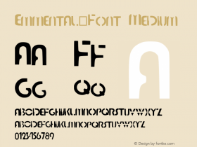 Emmental_Font Version 001.000图片样张