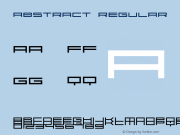 Abstract 1 Font Sample