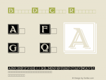 BoltonDropCaps Regular Version 1.00图片样张