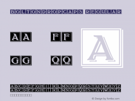 BoltonDropCaps Regular Version 1.00图片样张