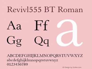 Revivl555 BT Roman mfgpctt-v4.5 Wed Jun 2 10:35:09 EDT 1999图片样张