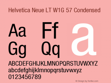 HelveticaNeueLTW1G-Cn Version 1.100;PS 001.001;hotconv 1.0.38图片样张