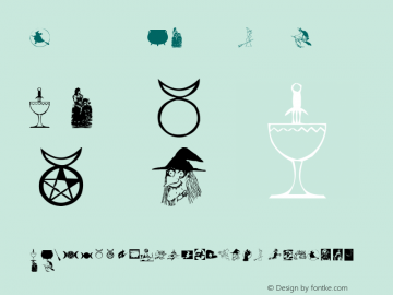 WitchyBats  Font Sample