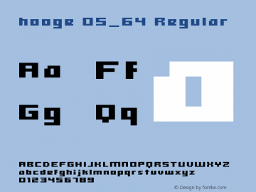 Hooge0564 Version 2.012图片样张