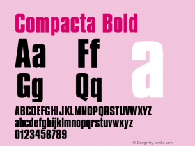Compacta Bold Version 003.001图片样张