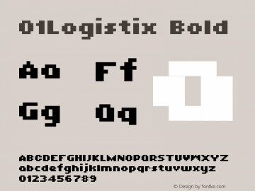 01LogistixBold 1.00 Font Sample