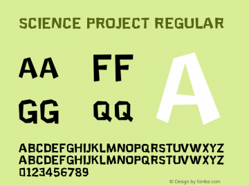 Science Project 1.0 - Robotic Attack Fonts Font Sample