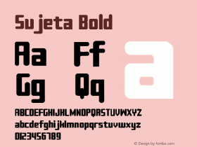 Sujeta Bold Macromedia Fontographer 4.1 8/26/00 Font Sample