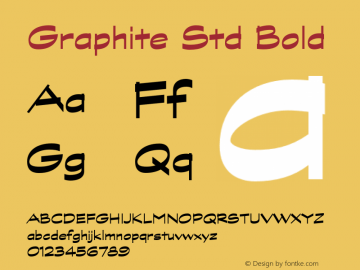 GraphiteStd-Bold Version 2.076;PS 002.000;hotconv 1.0.67;makeotf.lib2.5.33168图片样张