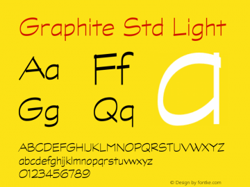 GraphiteStd-Light Version 2.076;PS 002.000;hotconv 1.0.67;makeotf.lib2.5.33168图片样张