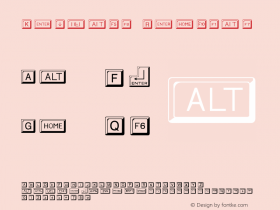 Keycaps Regular Accurate Research Professional Fonts, Copyright (c)1995图片样张