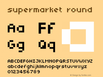 supermarket  round Macromedia Fontographer 4.1.5 06.10.2001图片样张
