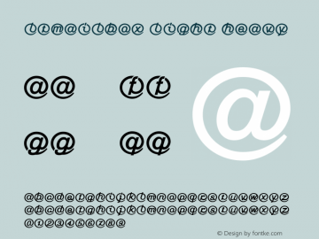 LTMailbox Light Heavy Version 001.000 Font Sample