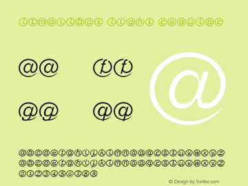 LTMailbox Light Regular Version 2.0 Font Sample