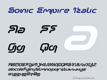 Sonic Empire Italic Version 1.0图片样张