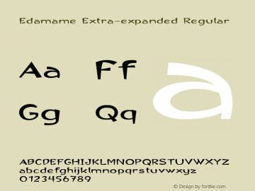 Edamame-ExtraexpandedRegular Version 1.500图片样张
