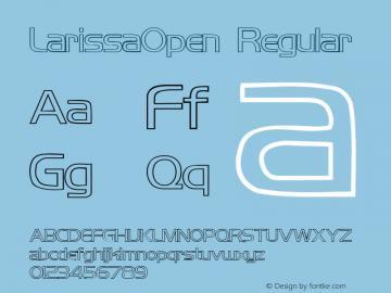 LarissaOpen Brendel            :31.08.1995 Font Sample