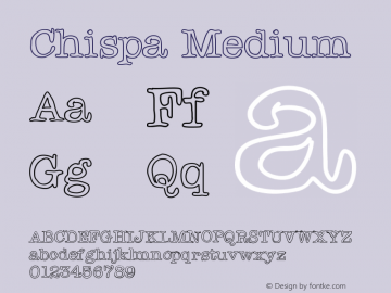 Chispa Version 001.000 Font Sample