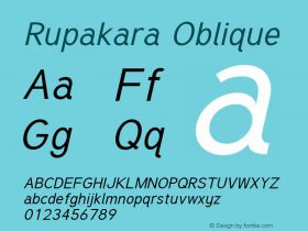 Rupakara-Oblique Version 1.002图片样张