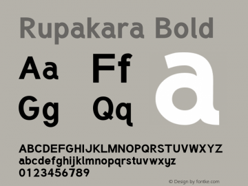 Rupakara-Bold Version 1.002图片样张