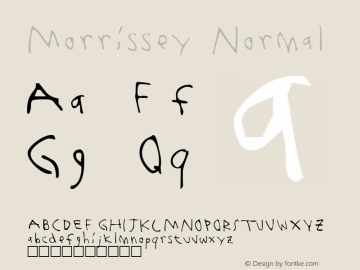 Morrissey Normal 1.0 Fri Aug 22 20:19:31 1997图片样张