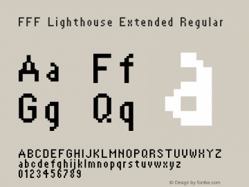 FFF Lighthouse Extended Version 1.000 2004 Font Sample