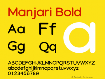 Manjari Bold 0.1.0+20170417 Font Sample