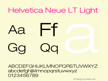 Helvetica LT 43 Light Extended 006.000图片样张