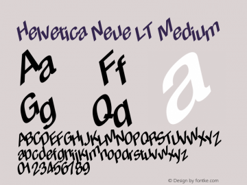 Helvetica LT 67 Medium Condensed Oblique 006.000 Font Sample