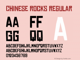 Chinese Rocks Regular Version 1.00图片样张