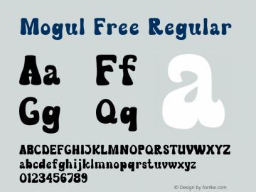 Mogul Free Version 2.000 2010 initial release Font Sample