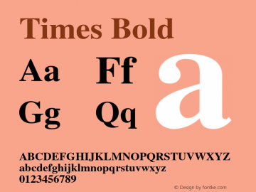 Times-Bold 002.000 Font Sample