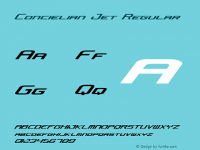 Concielian Jet Regular Version 2.0; 2003; initial release图片样张