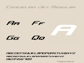 Concielian Jet Regular Version 2.0; 2003; initial release图片样张