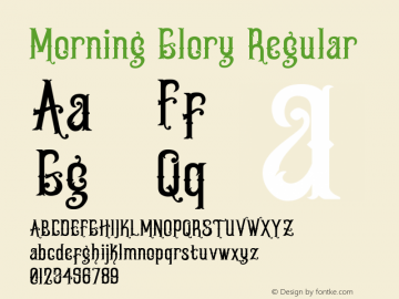 Morning Glory Version 1.00 December 18, 2013, initial release图片样张