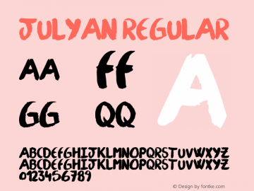 Julyan Version 1.00 2015图片样张