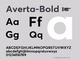 ☞Averta Bold Version 1.002;PS 001.002;hotconv 1.0.70;makeotf.lib2.5.58329;com.myfonts.easy.intelligent-foundry.averta .bold.wfkit2.version.4qmG Font Sample