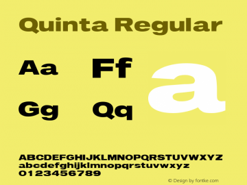 Quinta Brendel            :10.12.1994 Font Sample